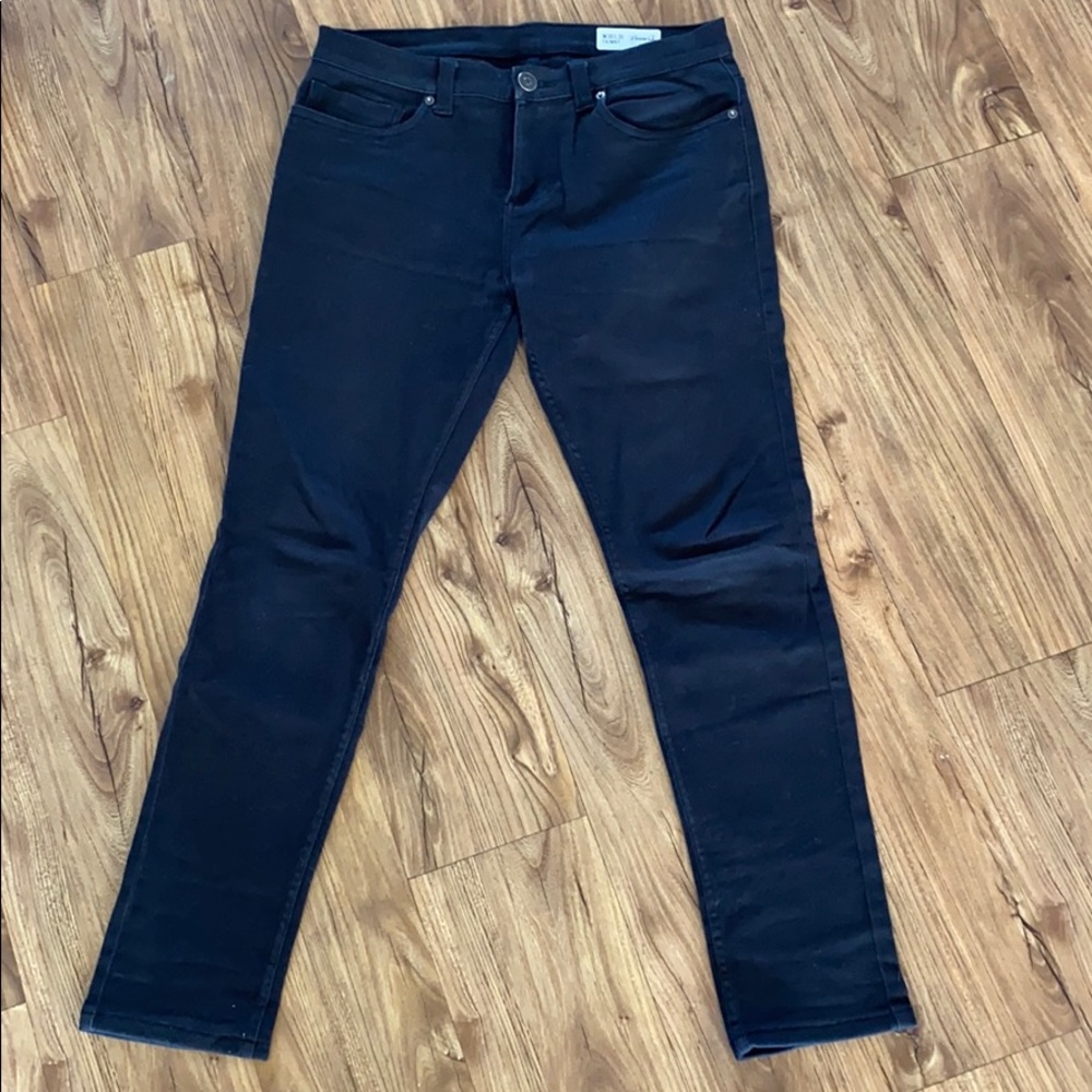 Black skinny fit stretch jeans